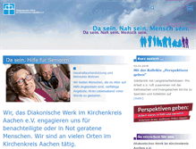 Tablet Screenshot of diakonie-aachen.de